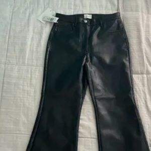 NWT Aritzia Wilfred flare faux leather $80